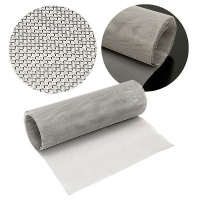 Jaring Filter Lubang Perak yang dapat disesuaikan yang ditenun dari kawat stainless steel untuk ketahanan asam dan alkali dalam gaya tenun polos