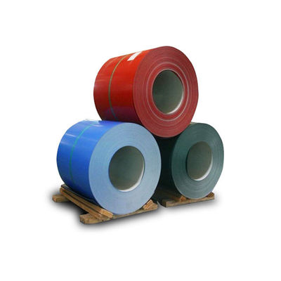 Layanan pemotongan 700-1200MM Lebar Cold Galvanized Color Coated Steel Coil PPGI/PPGL Coil untuk Pattern Embossed dan 275GSM